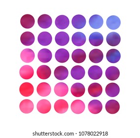 Circle gradient set with modern abstract backgrounds. Colorful fluid covers for calendar, brochure, invitation, cards. Trendy soft color. Template with round gradient set for screens and mobile app.