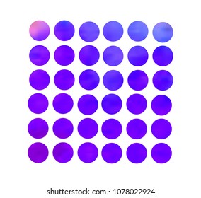 Circle gradient set with modern abstract backgrounds. Colorful fluid covers for calendar, brochure, invitation, cards. Trendy soft color. Template with round gradient set for screens and mobile app.
