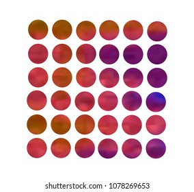 Circle gradient set with modern abstract backgrounds. Colorful fluid covers for calendar, brochure, invitation, cards. Trendy soft color. Template with round gradient set for screens and mobile app.