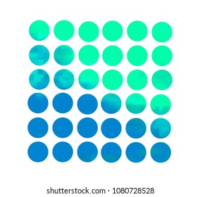 Circle gradient set with modern abstract backgrounds. Colorful fluid covers for calendar, brochure, invitation, cards. Trendy soft color. Template with round gradient set for screens and mobile app.