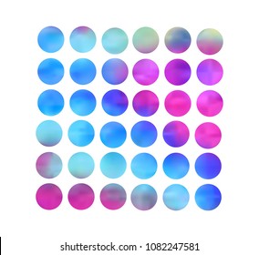 Circle gradient set with modern abstract backgrounds. Colorful fluid covers for calendar, brochure, invitation, cards. Trendy soft color. Template with round gradient set for screens and mobile app.