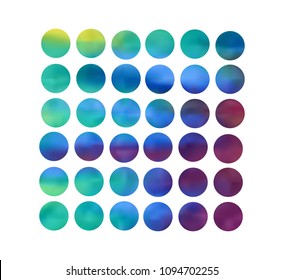 Circle gradient set with modern abstract backgrounds. Colorful fluid covers for calendar, brochure, invitation, cards. Trendy soft color. Template with round gradient set for screens and mobile app.