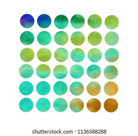 Circle gradient set with modern abstract backgrounds. Colorful fluid covers for calendar, brochure, invitation, cards. Trendy soft color. Template with round gradient set for screens and mobile app.