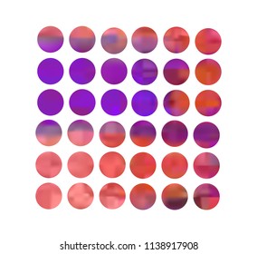 Circle gradient set with modern abstract backgrounds. Colorful fluid covers for calendar, brochure, invitation, cards. Trendy soft color. Template with round gradient set for screens and mobile app.
