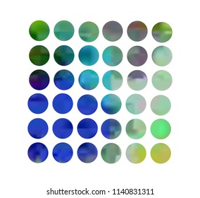 Circle gradient set with modern abstract backgrounds. Colorful fluid covers for calendar, brochure, invitation, cards. Trendy soft color. Template with round gradient set for screens and mobile app.