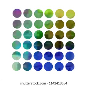 Circle gradient set with modern abstract backgrounds. Colorful fluid covers for calendar, brochure, invitation, cards. Trendy soft color. Template with round gradient set for screens and mobile app.