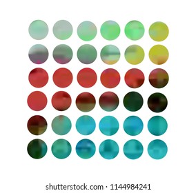 Circle gradient set with modern abstract backgrounds. Colorful fluid covers for calendar, brochure, invitation, cards. Trendy soft color. Template with round gradient set for screens and mobile app.