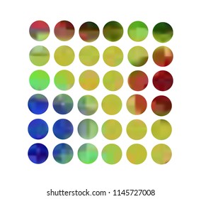 Circle gradient set with modern abstract backgrounds. Colorful fluid covers for calendar, brochure, invitation, cards. Trendy soft color. Template with round gradient set for screens and mobile app.