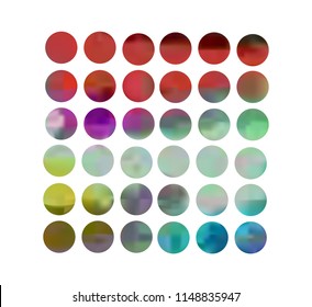 Circle gradient set with modern abstract backgrounds. Colorful fluid covers for calendar, brochure, invitation, cards. Trendy soft color. Template with round gradient set for screens and mobile app.