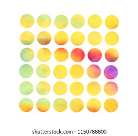 Circle gradient set with modern abstract backgrounds. Colorful fluid covers for calendar, brochure, invitation, cards. Trendy soft color. Template with round gradient set for screens and mobile app.
