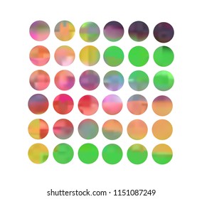 Circle gradient set with modern abstract backgrounds. Colorful fluid covers for calendar, brochure, invitation, cards. Trendy soft color. Template with round gradient set for screens and mobile app.