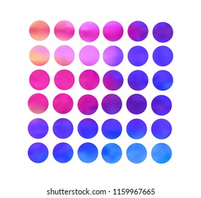 Circle gradient set with modern abstract backgrounds. Colorful fluid covers for calendar, brochure, invitation, cards. Trendy soft color. Template with round gradient set for screens and mobile app.