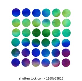 Circle gradient set with modern abstract backgrounds. Colorful fluid covers for calendar, brochure, invitation, cards. Trendy soft color. Template with round gradient set for screens and mobile app.