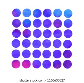Circle gradient set with modern abstract backgrounds. Colorful fluid covers for calendar, brochure, invitation, cards. Trendy soft color. Template with round gradient set for screens and mobile app.