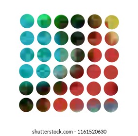 Circle gradient set with modern abstract backgrounds. Colorful fluid covers for calendar, brochure, invitation, cards. Trendy soft color. Template with round gradient set for screens and mobile app.