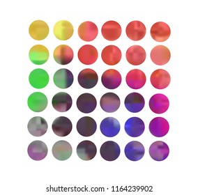 Circle gradient set with modern abstract backgrounds. Colorful fluid covers for calendar, brochure, invitation, cards. Trendy soft color. Template with round gradient set for screens and mobile app.