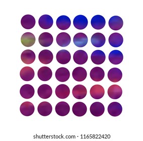 Circle gradient set with modern abstract backgrounds. Colorful fluid covers for calendar, brochure, invitation, cards. Trendy soft color. Template with round gradient set for screens and mobile app.