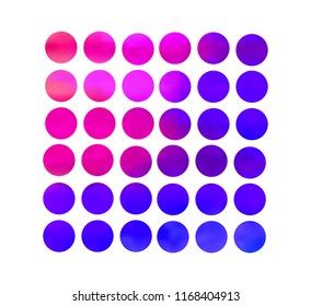 Circle gradient set with modern abstract backgrounds. Colorful fluid covers for calendar, brochure, invitation, cards. Trendy soft color. Template with round gradient set for screens and mobile app.