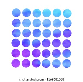 Circle gradient set with modern abstract backgrounds. Colorful fluid covers for calendar, brochure, invitation, cards. Trendy soft color. Template with round gradient set for screens and mobile app.