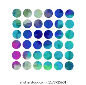 Circle gradient set with modern abstract backgrounds. Colorful fluid covers for calendar, brochure, invitation, cards. Trendy soft color. Template with round gradient set for screens and mobile app.