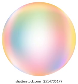 Circle gradients neon colour,Vector Rainbow Bubble,Design element for Christmas decoration card,3d colourful round plastic bead ball isolated on white background,Multicolour Drop air ballon  