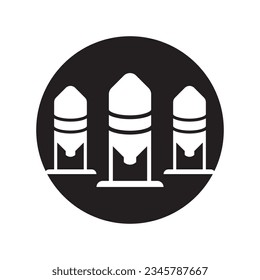 ilustración vectorial de diseño de logotipo de grano circular.