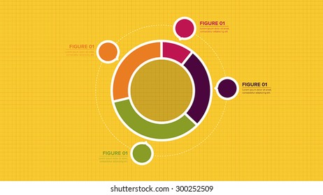 Circle Graph for business presentation background