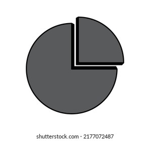 circle Graph icon set. Illustration eps10. Business infographic pentagon in flat design. Layout for your options or steps. Abstract pattern for background