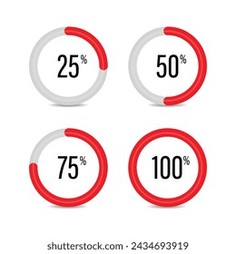 Circle graph percent red template