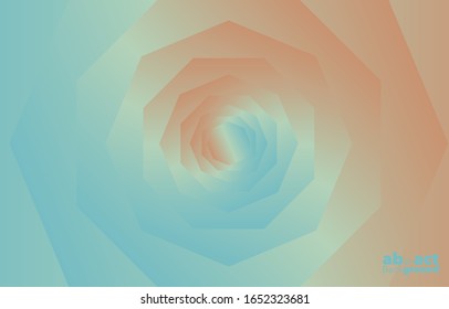 Circle graphic, abstract gradation on a mint green and yellowish soft background with copy space. card. Poster. elements design for presentation background. Dynamic shapes composition.