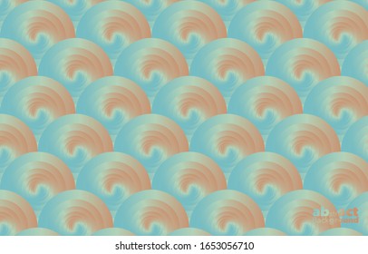 Circle graphic, abstract gradient on a sky blue and orange peach background with copy space. card. Poster. elements design for presentation. Dynamic shapes composition. Minimal Concept.