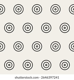 Circle Graphic Seamless Pattern background. Minimalist Geometric Round Outline Shape Silhouette Wrapping Paper. Wallpaper Art. Textile fabric Soft Minimalist Graphic Print Decoration.