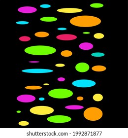 circle graphic vector illustration on black background.