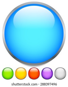 Circle graphics. Circles buttons, badges with blank space.