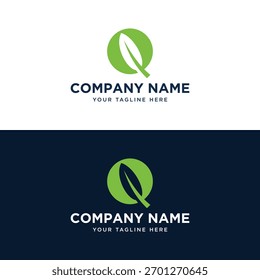 Icono del logotipo de la hoja verde del círculo