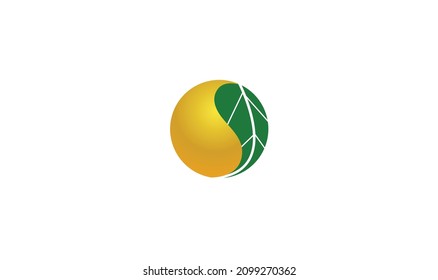 Logo-Umriss für grünes Umkreis