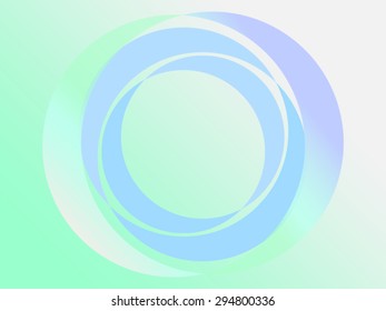 circle green tone for background / design 