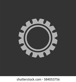 Circle Grey Gear Logo Template Illustration Design Illustration Design. Vector EPS 10.