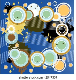circle grunge background vector