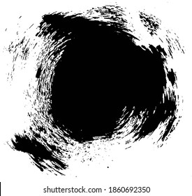Circle Grunge Distressed Paint Background Overlay Texture