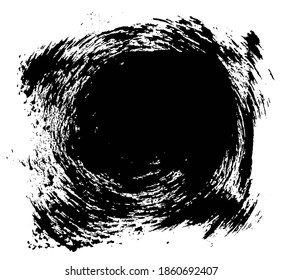 Circle Grunge Distressed Paint Background Overlay Texture