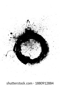 Circle Grunge bedrückte, farbige Hintergrund Overlay Textur