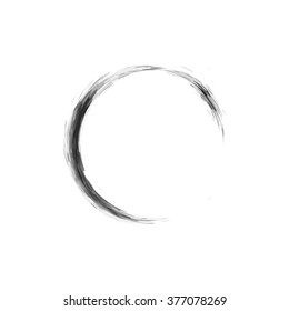Circle grunge ink spot vector background