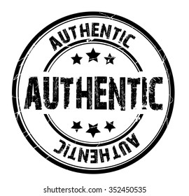 circle grunge stamp "authentic"