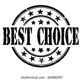 circle grunge stamp "best choice"