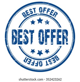 circle grunge stamp "best offer"