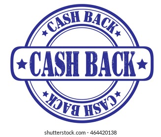 circle grunge stamp "cash back"