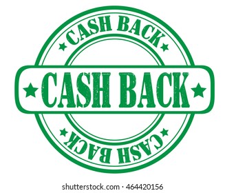 circle grunge stamp "cash back"
