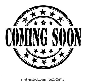 circle grunge stamp "coming soon"