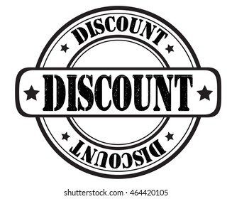 circle grunge stamp "discount"